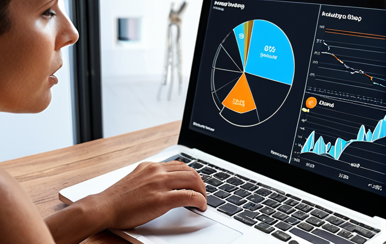 **Data-Driven Marketing:** "Modern marketer analyzing real-time data dashboards, visualizing customer behavior insights, AI automation, increasing webshop conversion rate by 30%, real-time analytics, and AI-driven predictions."